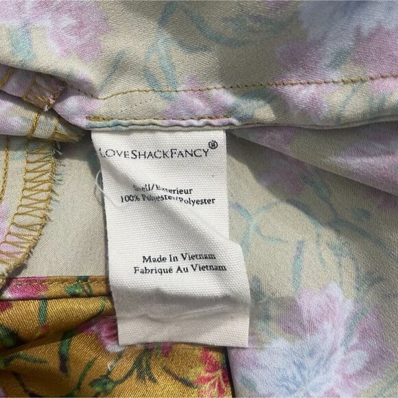 LoveShackFancy Size 0 Bennington Mini Dress $395 Floral Babydoll - Picture 11 of 12